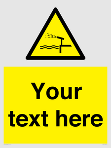 Custom warning water cannon